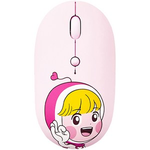 이큐메딕 유미의 세포들 사랑세포 무선 마우스 Yumis Cells M, 핑크(사랑이)