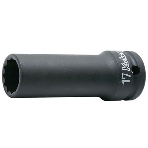코켄 1/2 임팩 세미롱 소켓 14306X 12각 17mm 아시바 임팩용, 1개
