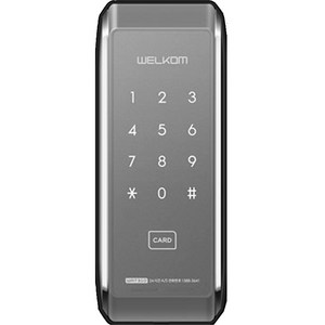 웰콤 샷시문 전용 디지털 도어락 WAT310 + 카드키 4p 세트, 방문설치