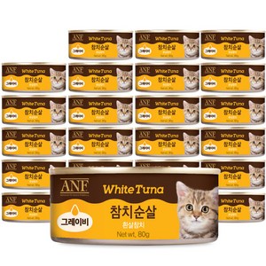 ANF 고양이 참치순살 그레이비캔, 참치, 80g, 24개