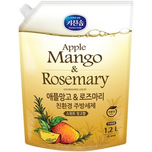 키친솝 애플망고 & 로즈마리 친환경 주방세제, 1.2L, 1개