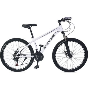 닥터바이크 원터치 21단 디스크브레이크 스틸프레임 MTB 자전거 ROCKET F-27 69.8cm, 멧화이트, 170cm