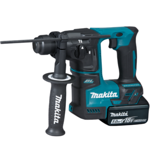 마끼다 BL 맥팩 충전 무선 로터리 해머 18V 17mm + 5.0Ah 배터리 2p + 충전기 세트 DHR171RTJ, 1세트