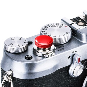 JJC 후지 카메라 디럭스 셔터 소프트 버튼, 레드 + 레드, 1개