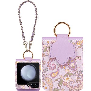 카루소 페이즐리 가죽 카드 수납 다이어리형 휴대폰 케이스