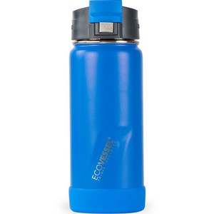 에코베슬 퍽 16 스텐 원터치뚜껑 보온 보냉 텀블러, 허드슨블루, 473ml