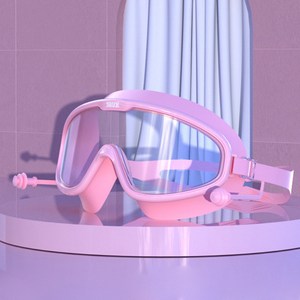 엘쏘 고글형 귀마개 일체형 다이빙 수경, 핑크, 1개