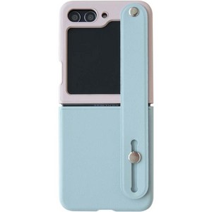 iRUDA 파스텔 투톤 힌지보호 스트랩 실리콘 하드 휴대폰 케이스