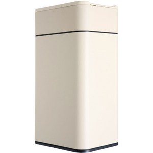 하우스레시피 밀리 양문형 센서 휴지통 20L, 크림