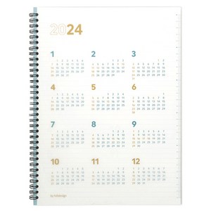 바이풀디자인 2024 세컨 플래너 A4, 화이트, 1개