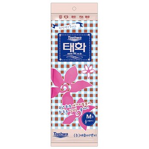 태화 고무장갑 올에이, 핑크, 중(M), 1개