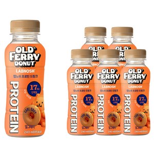 랩노쉬 올드페리도넛 프로틴 드링크 얼그레이, 240ml, 6개