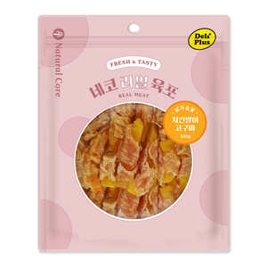 네츄럴코어 강아지 델리플러스 네코리얼육포 치킨말이 고구마, 330g, 1개