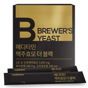 메디타민 맥주효모 더 블랙 30p, 30g, 1개