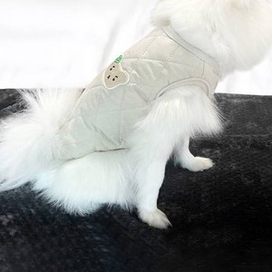 인뮤즈 강아지 누빔조끼, 베이지