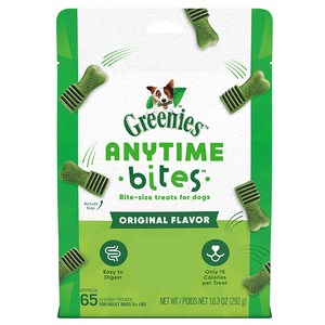 그리니즈 강아지 애니타임 바이트 간식, 오리지널, 292g, 1개