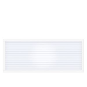 타공판닷컴 클리어 아일랜드 폴리카보네이트 파티션 가로 800 x 120 x 300 mm, 화이트(프레임), 오팔화이트(패널)