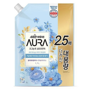 AURA 섬유유연제 홀리데이판타지 리필, 1.7L, 1개