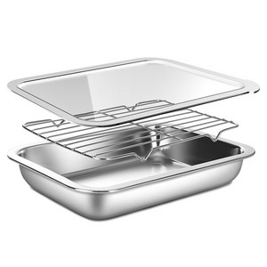 바겐슈타이거 스텐 사각 트레이 PC커버 세트, 밧드 + 랙 + 트레이 PC커버, 1세트