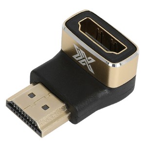 IX 8K HDMI M F 연장 꺾임 젠더 하향 90도 IX026, 1개, IX-8KHDMF-G2