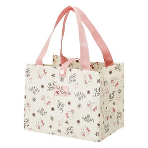 산리오 KCL1 다회용 사각 헬로키티 쇼핑백 핑크, 1개입, 1개