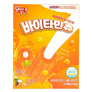 슈퍼포우 바이타민츄 덴탈껌 S 15개입, 210g, 1개