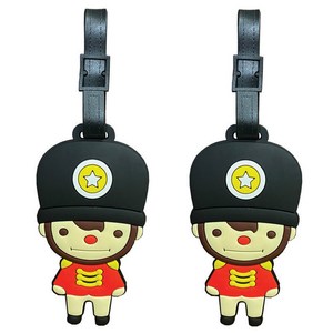 트래블큐브 여행가방 네임텍 꼬마병정 2p