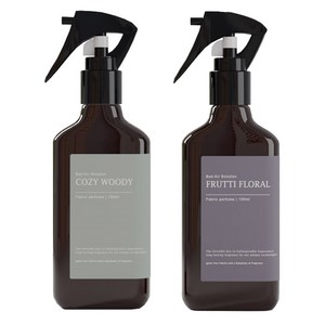 BAS 바스 섬유탈취제 프루티플로럴 150ml + 코지우디 150ml 세트, 1세트