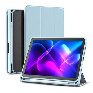 신지모루 신지폴리오 스마트커버 애플펜슬 수납 태블릿 케이스, 소다