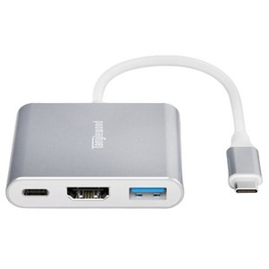 탱글우드 에센셜 USB C타입 멀티허브 3 in 1 TW-HB01-T3A1C1H1, 실버, 3개