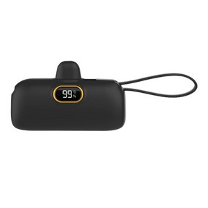 뉴클 PD 고속 22.5W 도킹형 보조배터리 C&8 5000mAh, NCPB-5KPD-13-LGC, 블랙