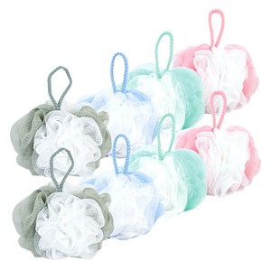 우리가스토리 투톤 프릴 샤워볼 50g x 4종 세트, 혼합색상, 2세트