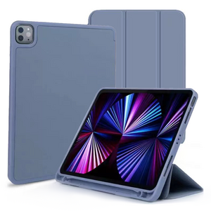 태블릿나라 스마트커버 펜슬 수납 태블릿PC 케이스, 퍼플