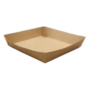 KP트레이 다용도종이접시 크라프트 종이트레이 8호, 1개입, 100개