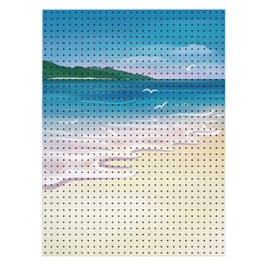 타공판닷컴 UV 프린팅 타공판 700 x 1500 mm 해변의 하루, 혼합색상, 1개