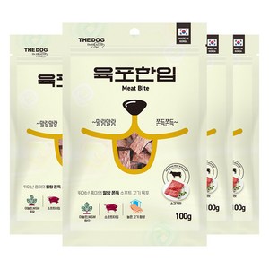 더독 소프트 생육 쫀득 강아지 간식 육포한입