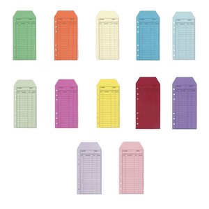 세븐집 크래프트지 용돈봉투 12종 세트, 혼합색상, 1세트