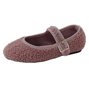 착한구두 여아용 온즈 뽀글이 기모 아동 메리제인 플랫슈즈 WTACR4g906