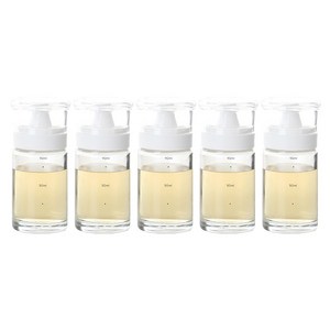 키텐실 시노글라스 비스포크 실리콘 오일병 S-Cap 크림화이트, 5개, 100ml