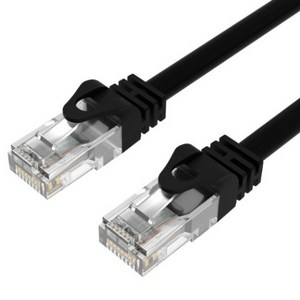 엠비에프 CAT.6 UTP 기가 다이렉트 랜케이블 MBF-U6100BK, 10m, 1개, 블랙