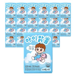 아이맑음 우리아이 이온음료, 24개, 120ml