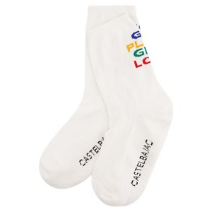 까스텔바작 여성용 슬로건 포인트 장목 양말 BGDMGO706