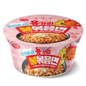 하림 용가리 불볶음면 까르보나라 컵 118g, 1개