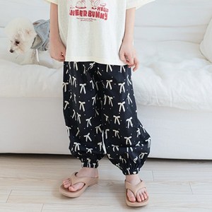 베베쥬 여아용 리본 나잇 몸페 팬츠