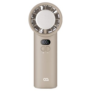 오아 아이스볼트 휴대용 미니 급속 냉각 아이스 에어컨 핸디 선풍기, OPFN-005BE, 베이지