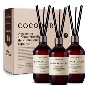 코코도르 프리미엄 디퓨저, 라튤립가든, 500ml, 3개
