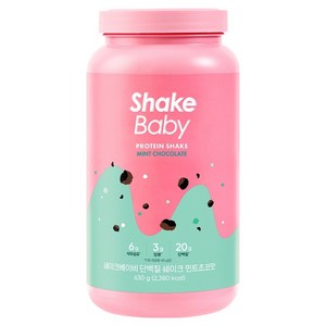 쉐이크베이비 락토컷 단백질 쉐이크 민트초코맛, 1개, 630g