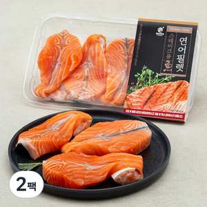 은하수산 연어 필렛 스테이크용, 400g, 2팩