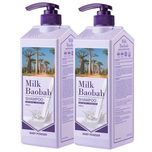 밀크바오밥 샴푸 베이비파우더향, 1000ml, 2개