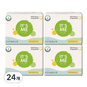 잇츠미 슬림 생리대, 소형, 12개입, 24개